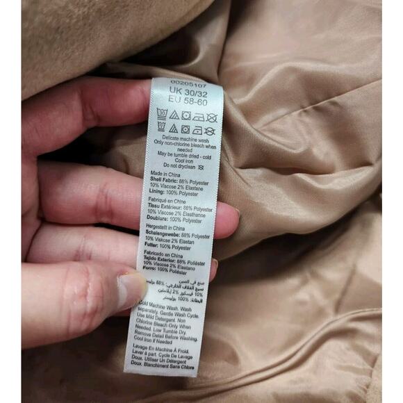 Avenue Plus Size Faux‎ Wool Peacoat Camel Size 30/32 - Picture 9 of 11